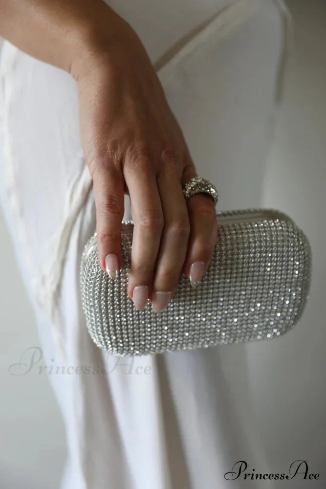 Wedding Sparkling Golden Evening Clutch Wristlet wristlet-250126