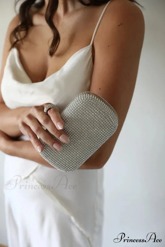 Wedding Sparkling Golden Evening Clutch Wristlet wristlet-250126