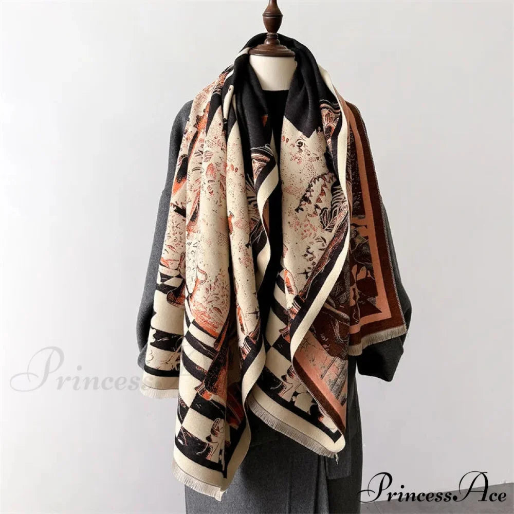 Winter Cashmere Shawl Scarf scarf-241228