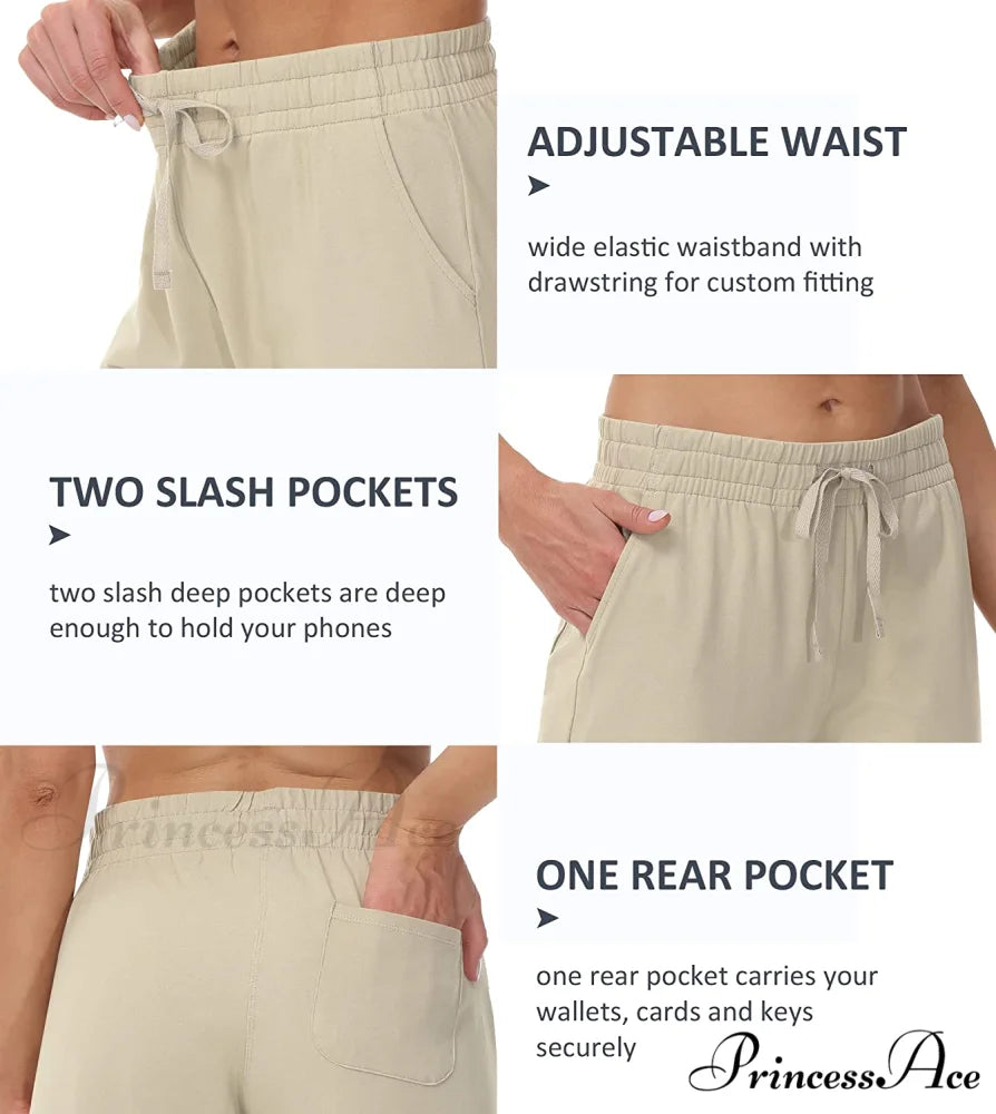 Women Capris Wide Leg Casual Jersey Sweat Pants
