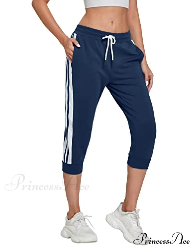 Women锟斤拷锟斤拷锟斤拷s Capri Workout Pants Loose Drawstring Athletic Pants
