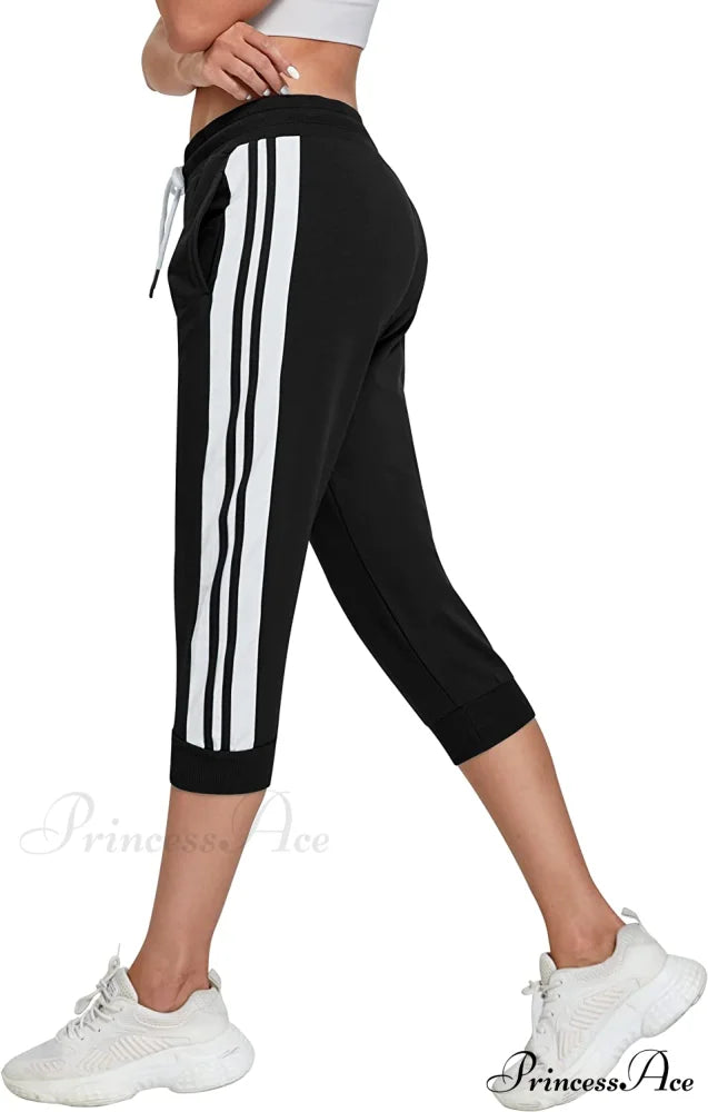 Women锟斤拷锟斤拷锟斤拷s Capri Workout Pants Loose Drawstring Athletic Pants