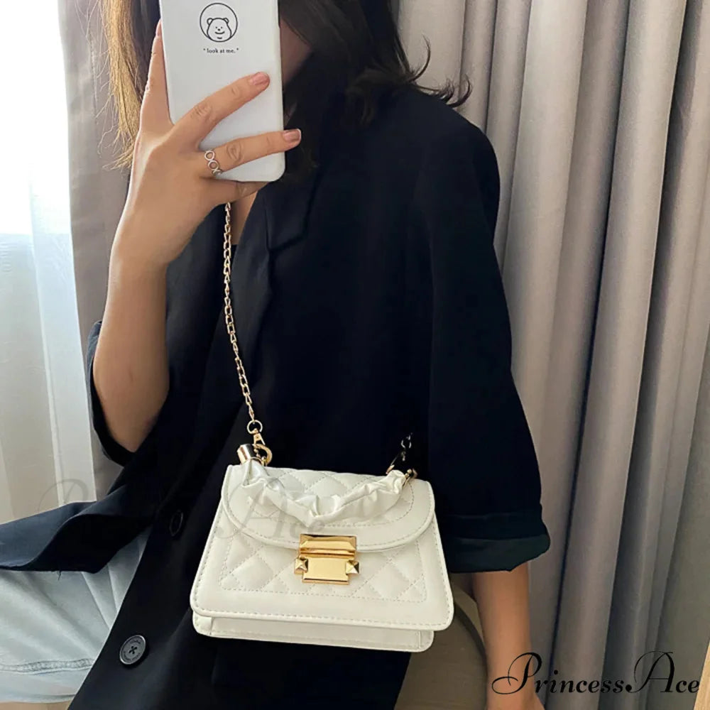 Women Synthetic Leather Designer Crossbody Chain Purse handbag-250126