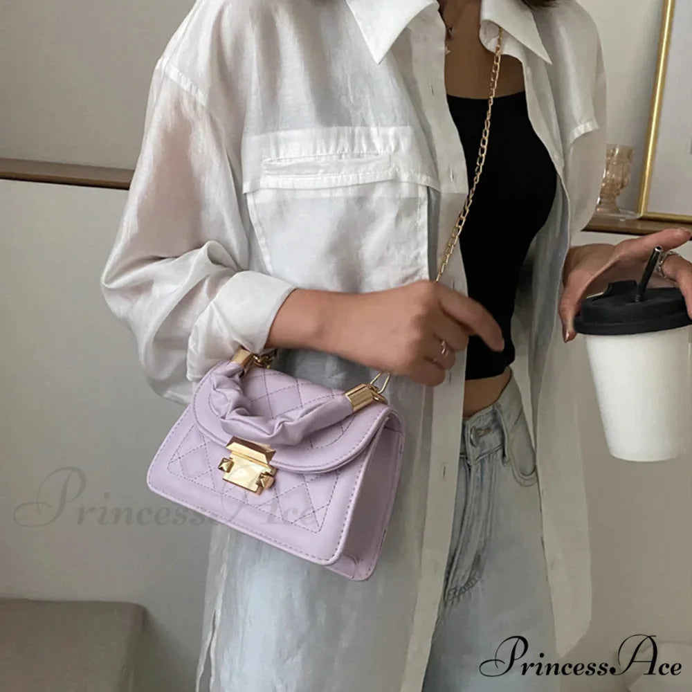 Women Synthetic Leather Designer Crossbody Chain Purse handbag-250126