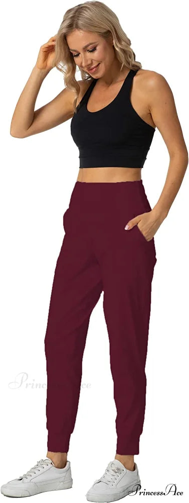 Women’s Joggers with Pockets High Waisted Athletic Sports Pants