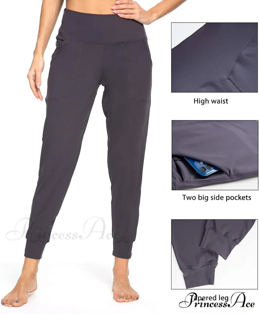 Women’s Joggers with Pockets High Waisted Athletic Sports Pants