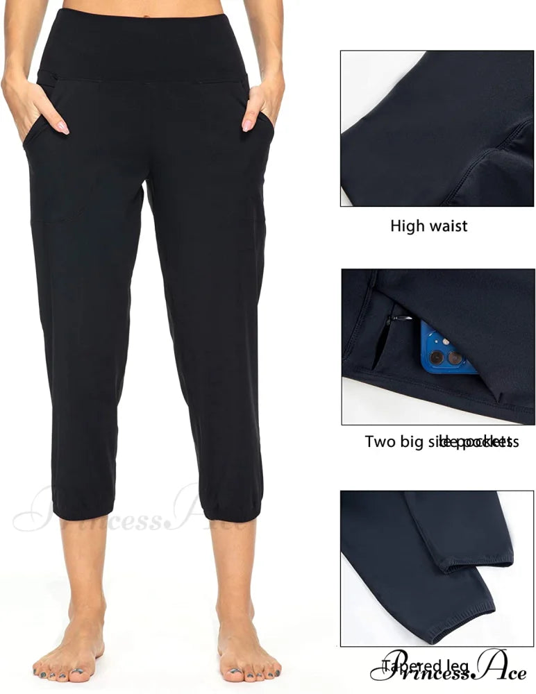 Women’s Joggers with Pockets High Waisted Athletic Sports Pants