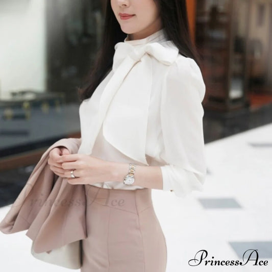 Work Style OL Elegant Puff Sleeve Blouse