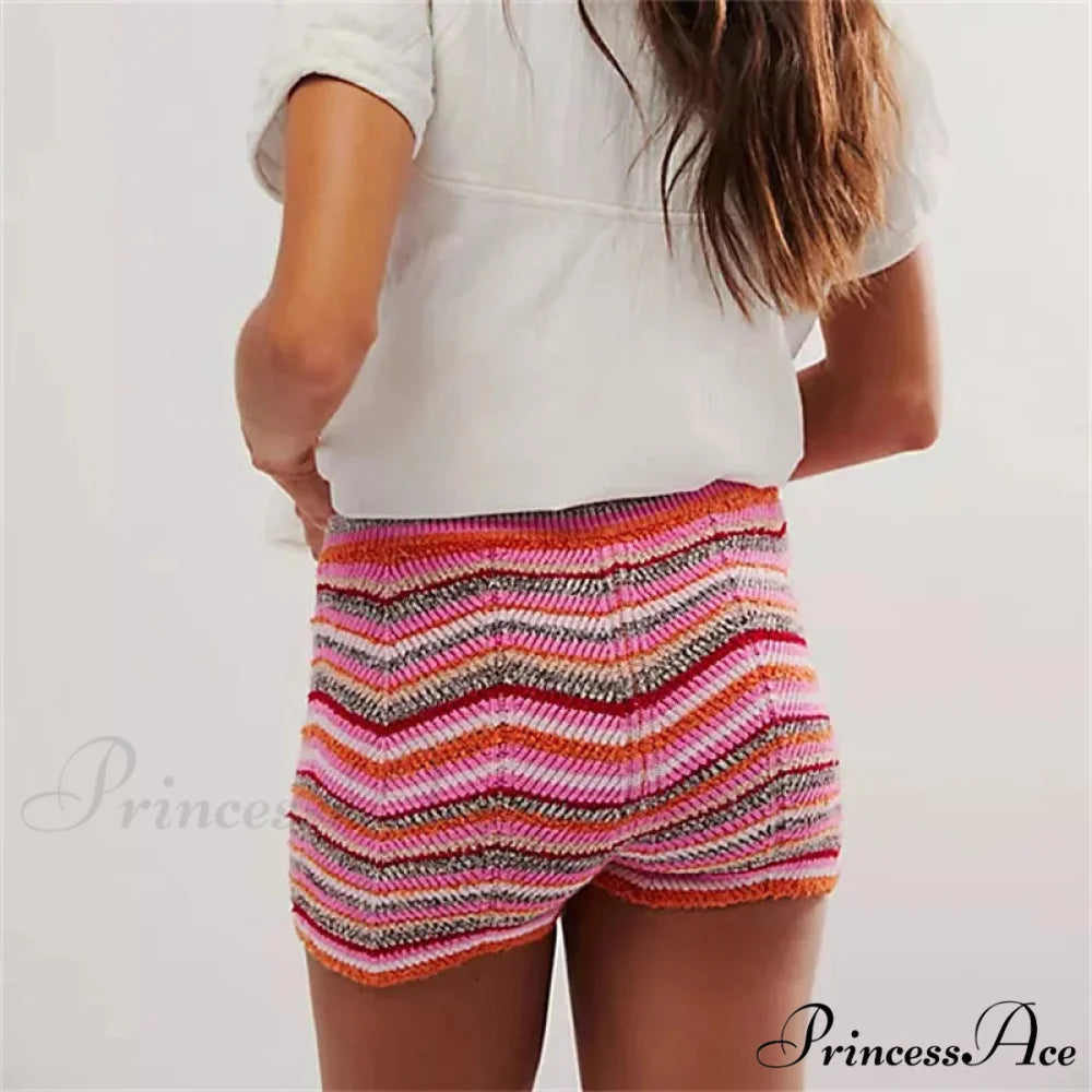 Woven Ripple Banded Mini Brief short-250223