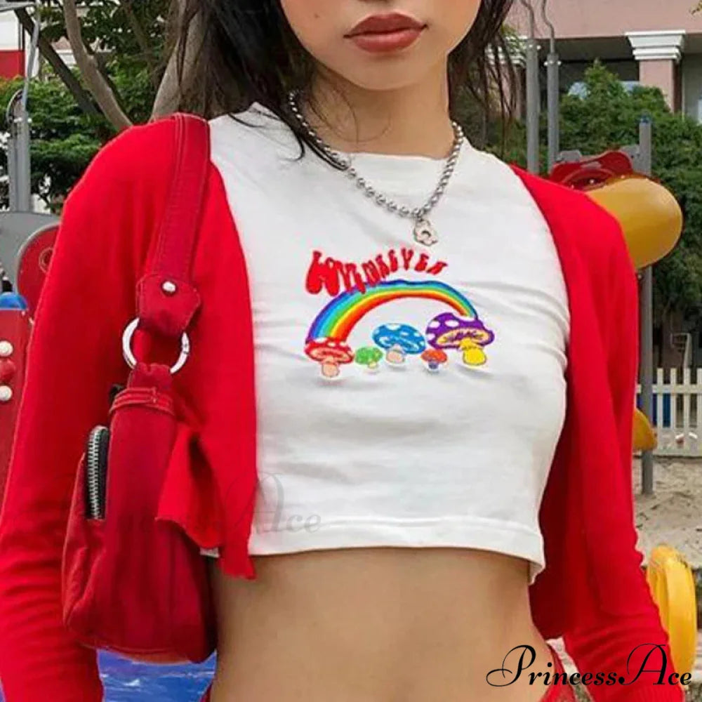 Y2k Dark Harajuku Infant Tee T-shirt white10 / S t-shirt-250223