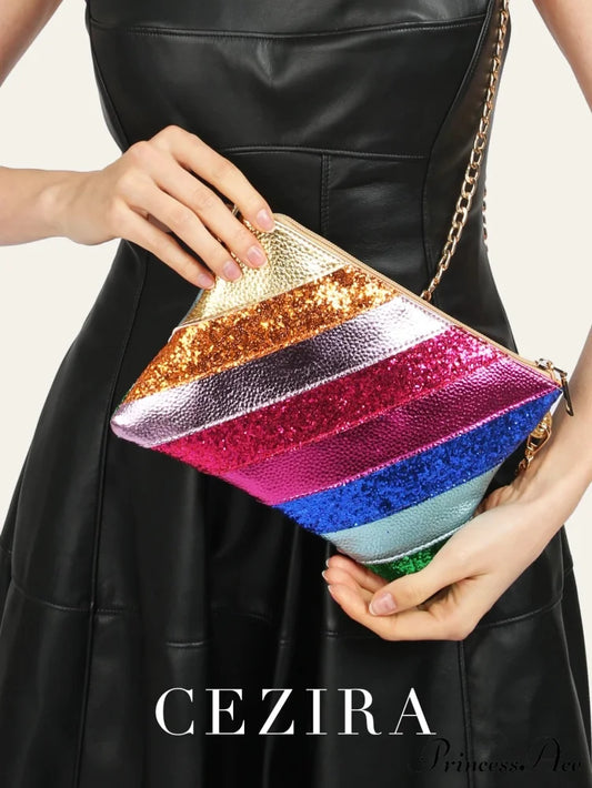 Y2K Shiny PU Leather Patchwork Wristlet wristlet-250126