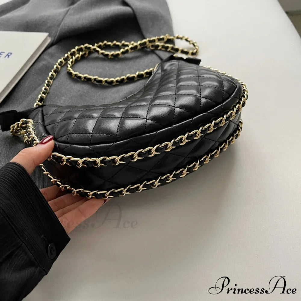 Zipper Ladies’ Purse Gem Crossbody Faux Leather Clutch clutchbag-250126
