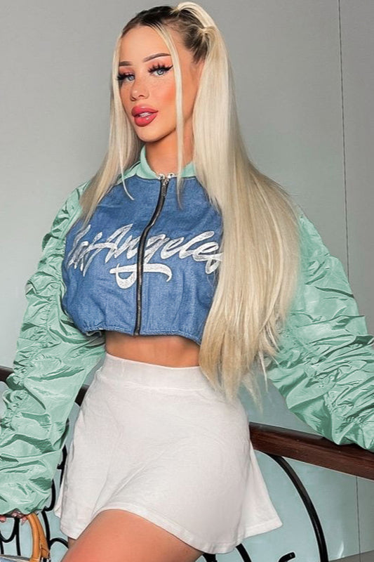 Street Style Letter Print Jacket