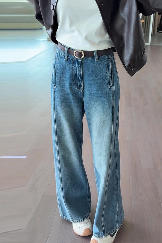 Vintage Blue Wide-Leg Jeans