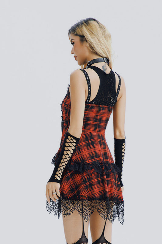 Y2K Lace Gothic Dress