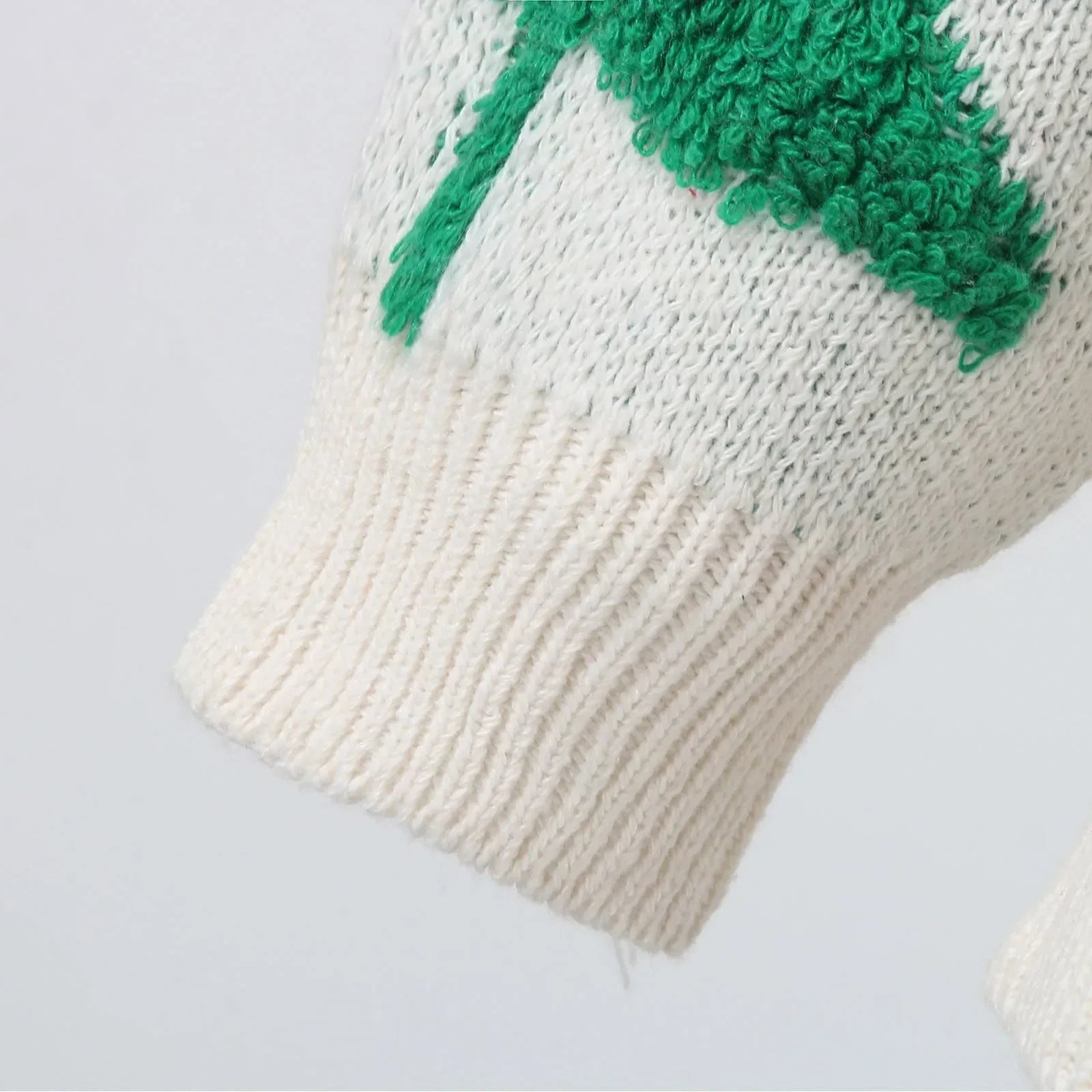 Spliced Vintage Korean Loose Round Neck Long Sleeve Christmas Sweater Sweaters-L