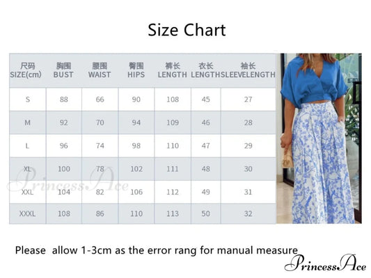 2024 Design Mid Warm-Season Autumn Wide Piece Suit Sets Arm Women’s Flowered Two Blouse Casual Leg Pant 2pcs Set