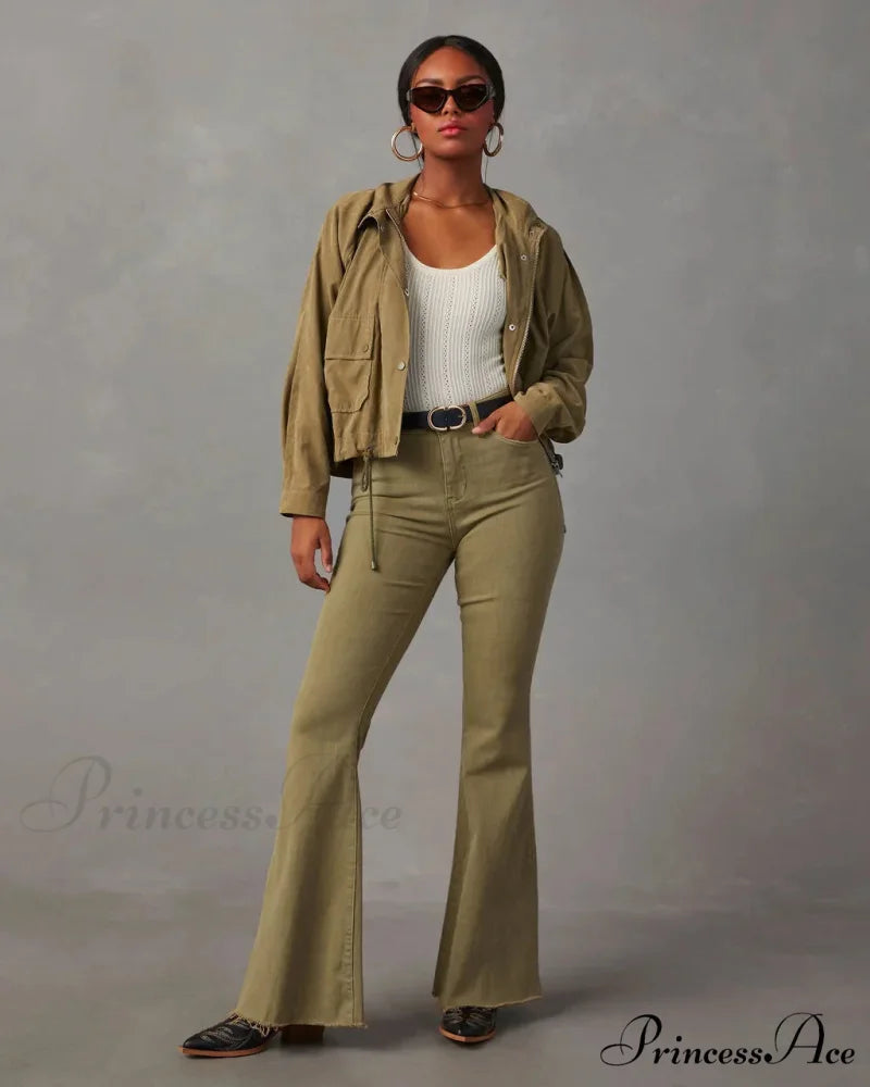 2024 Fashion Flare Women Streetwear 90s Vintage Wide Leg Denim Pantalones Mujer Pantalon Femme Camel Clothes Jean Camel