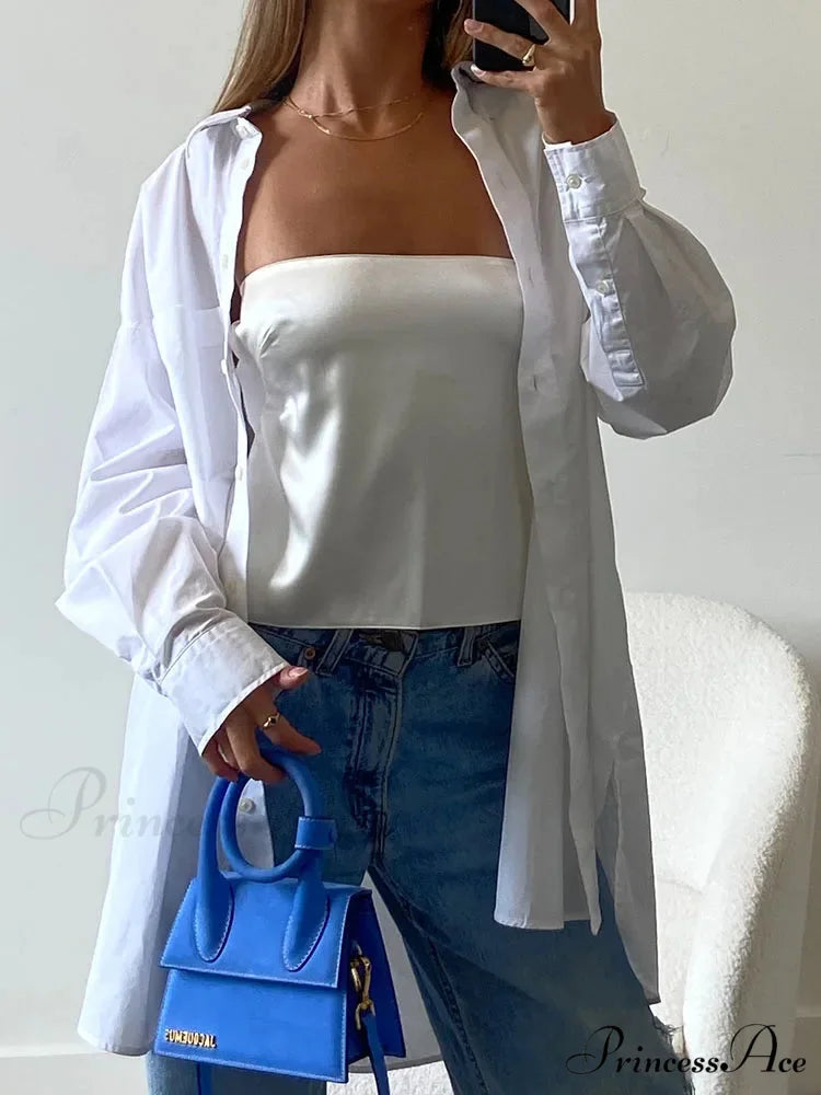 2024 Satin Backless Crop Women Green Summer Cami Bandage Sleeveless Strapless Off Shoulder Tank top