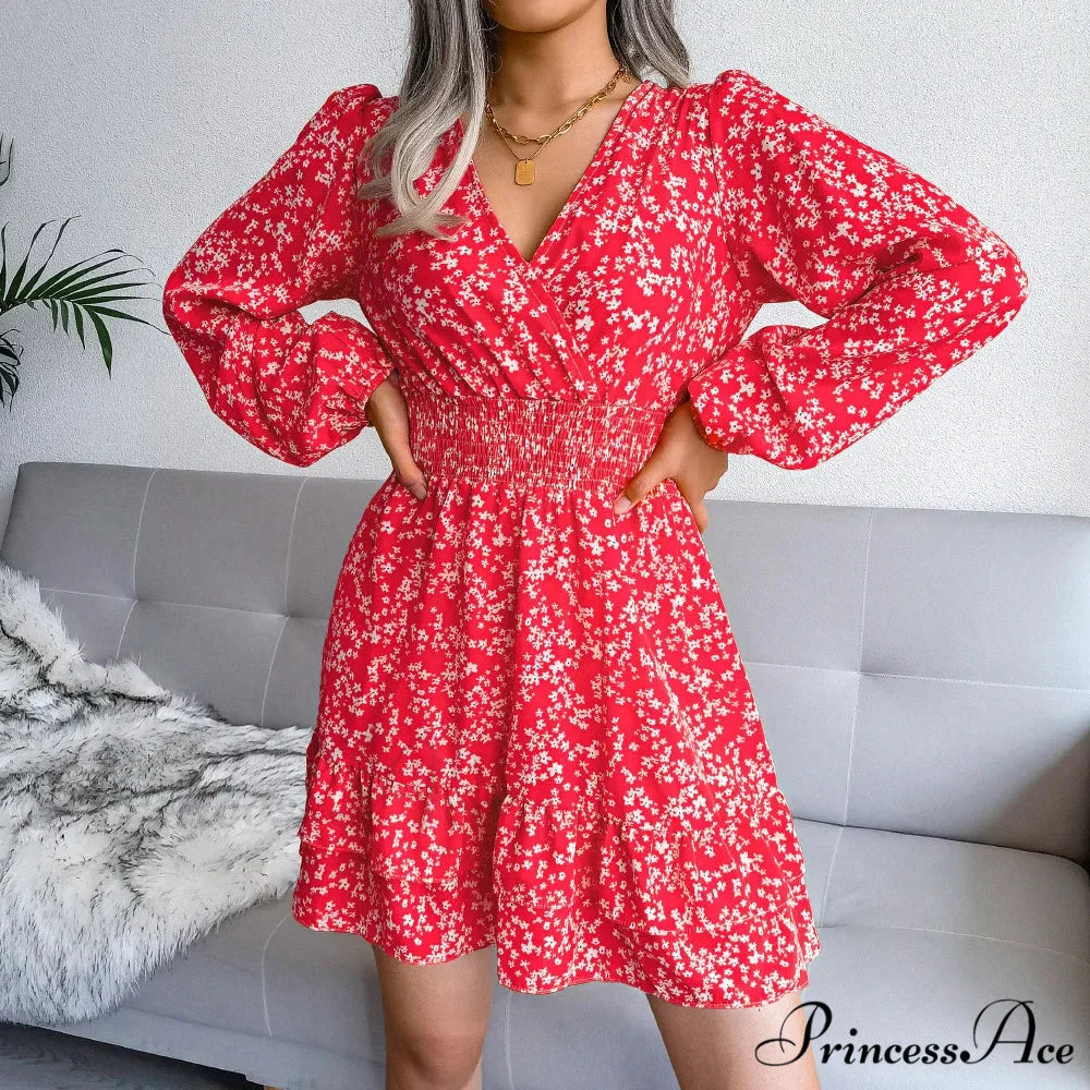 2024 Spring/summer New Chiffon Female Ropa De Mujer Barata Y Env铆o Gratis Ofertas for Women Floral Dress