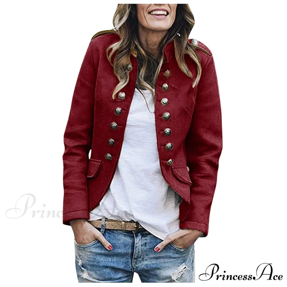 2024 Winter Button Long Sleeve Stylish Elegant Fashionable Versatile Korean Woman Clothing Veste Femme Jacket