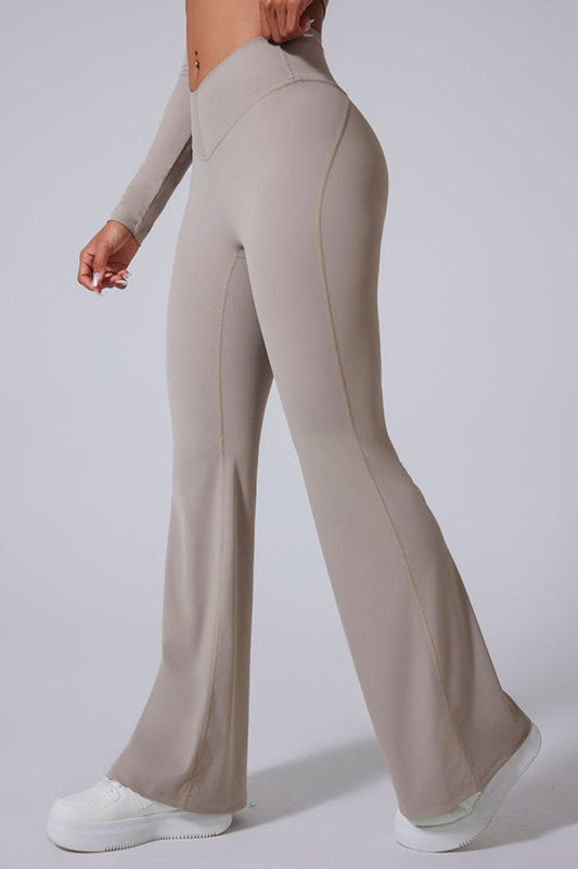 V-Waist Brushed Booty Lifting Workout Leggings