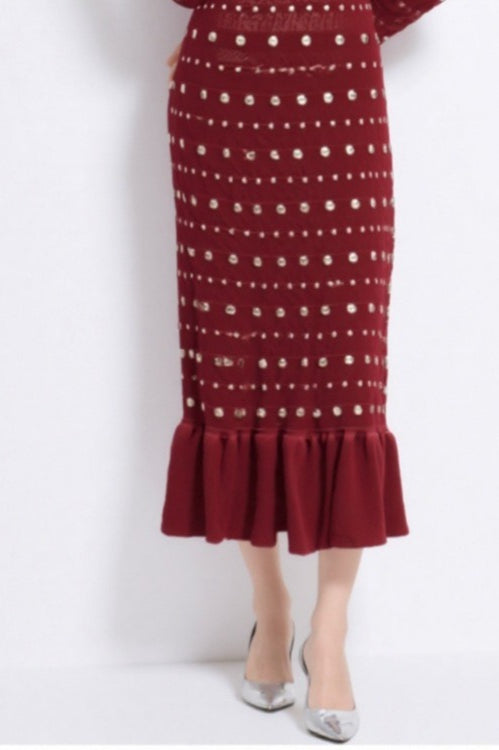 Christmas Long Sleeve Knit Mermaid Slim Sweater Dress