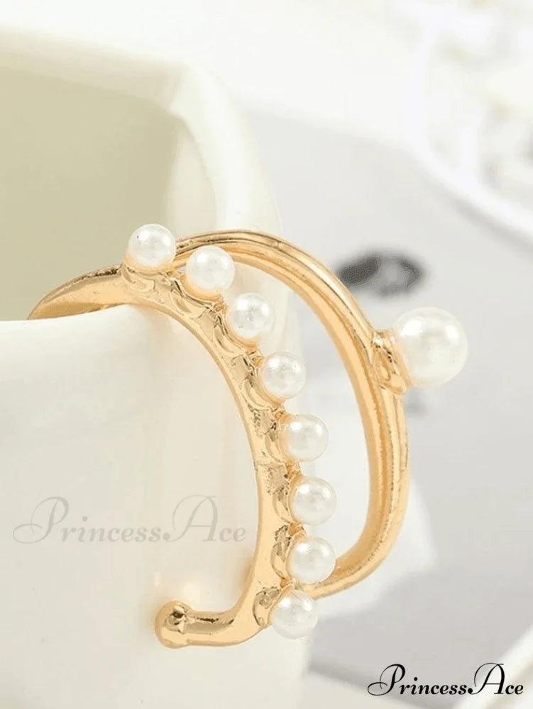 2pcs Heart Graceful Pendant Necklace Gold / One Size