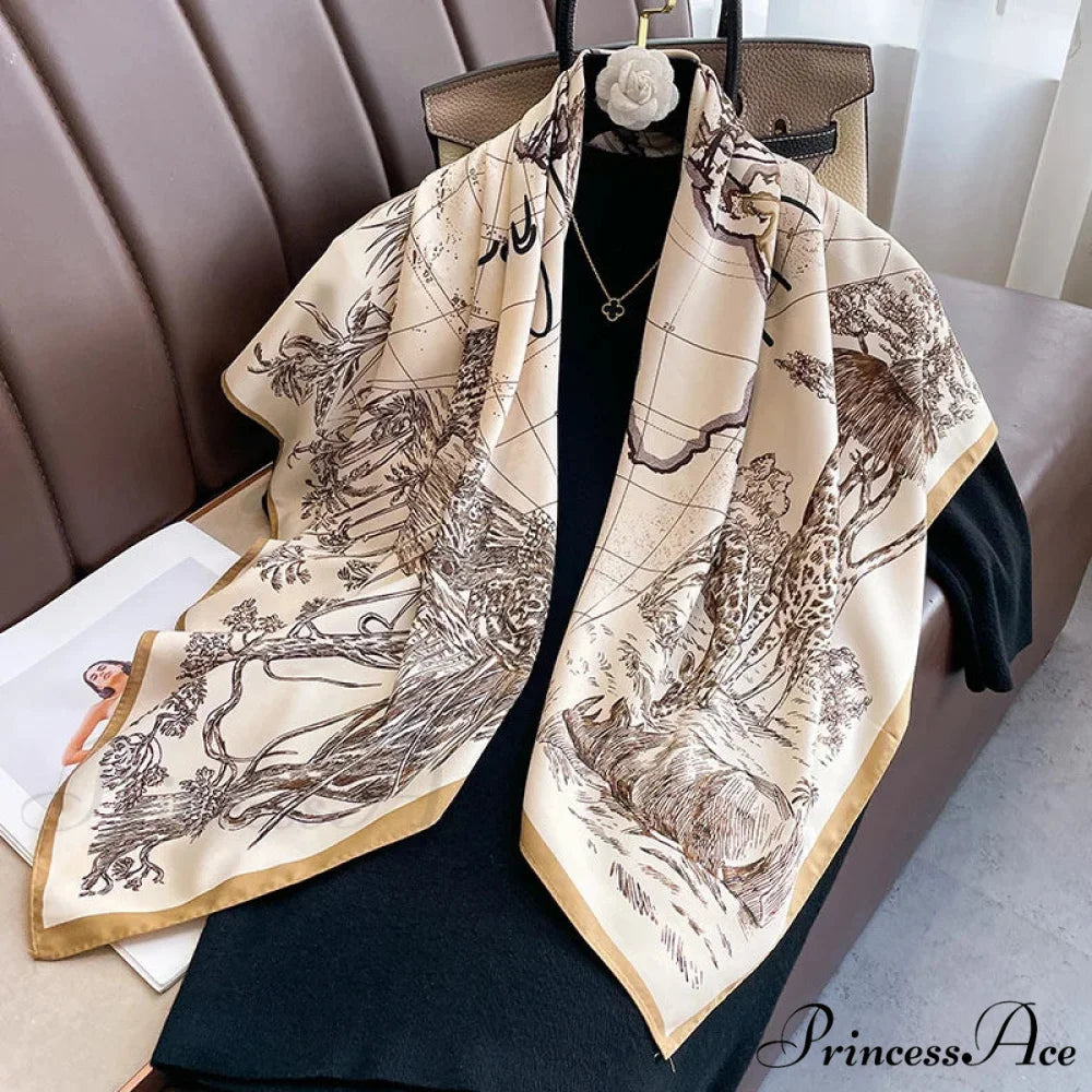 30 Shades Twill Silk Hijab Scarf Color21 / One Size scarf-241228