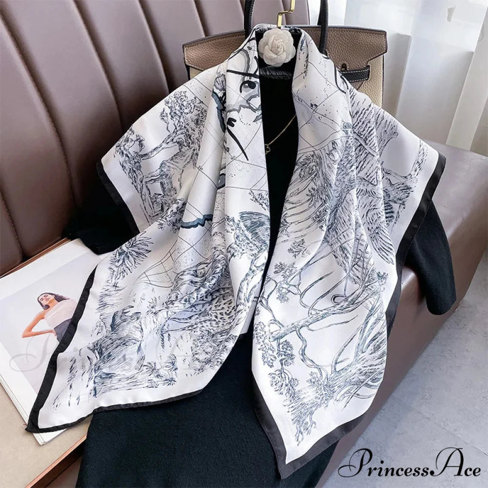 30 Shades Twill Silk Hijab Scarf Color22 / One Size scarf-241228