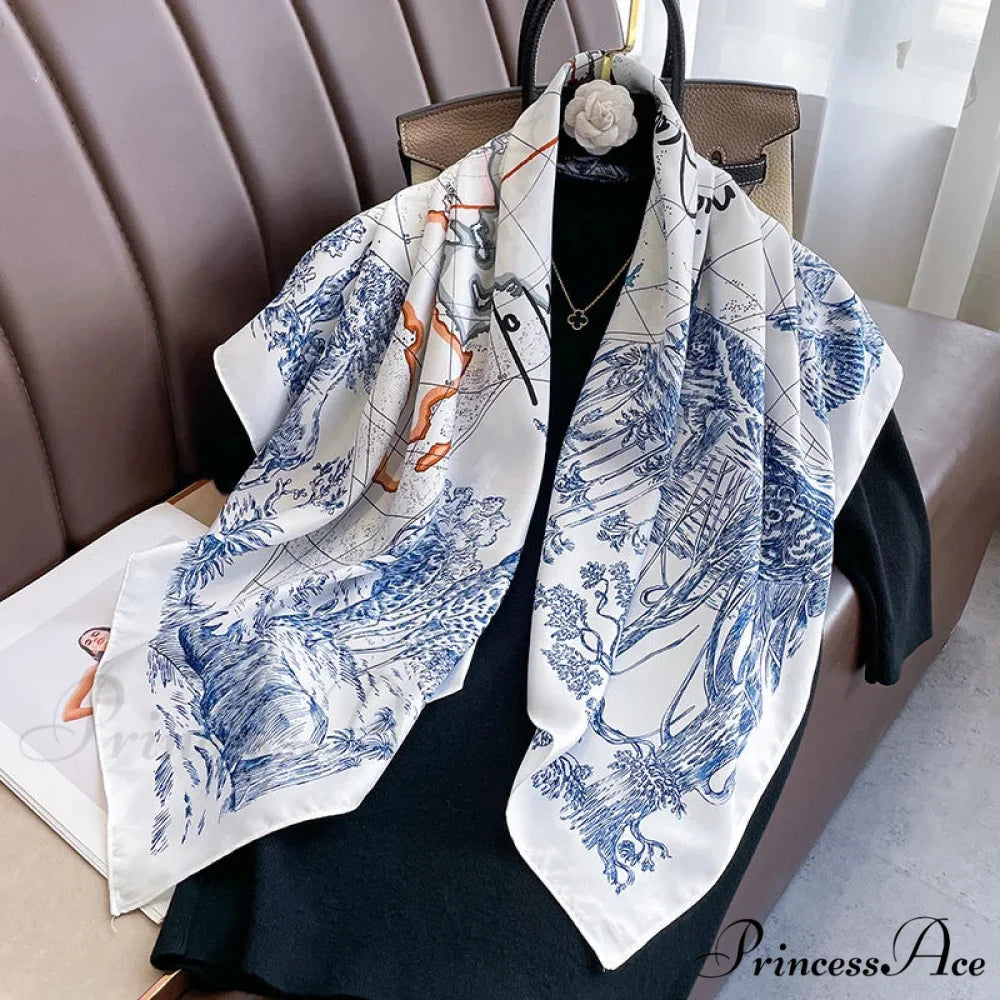 30 Shades Twill Silk Hijab Scarf Color23 / One Size scarf-241228