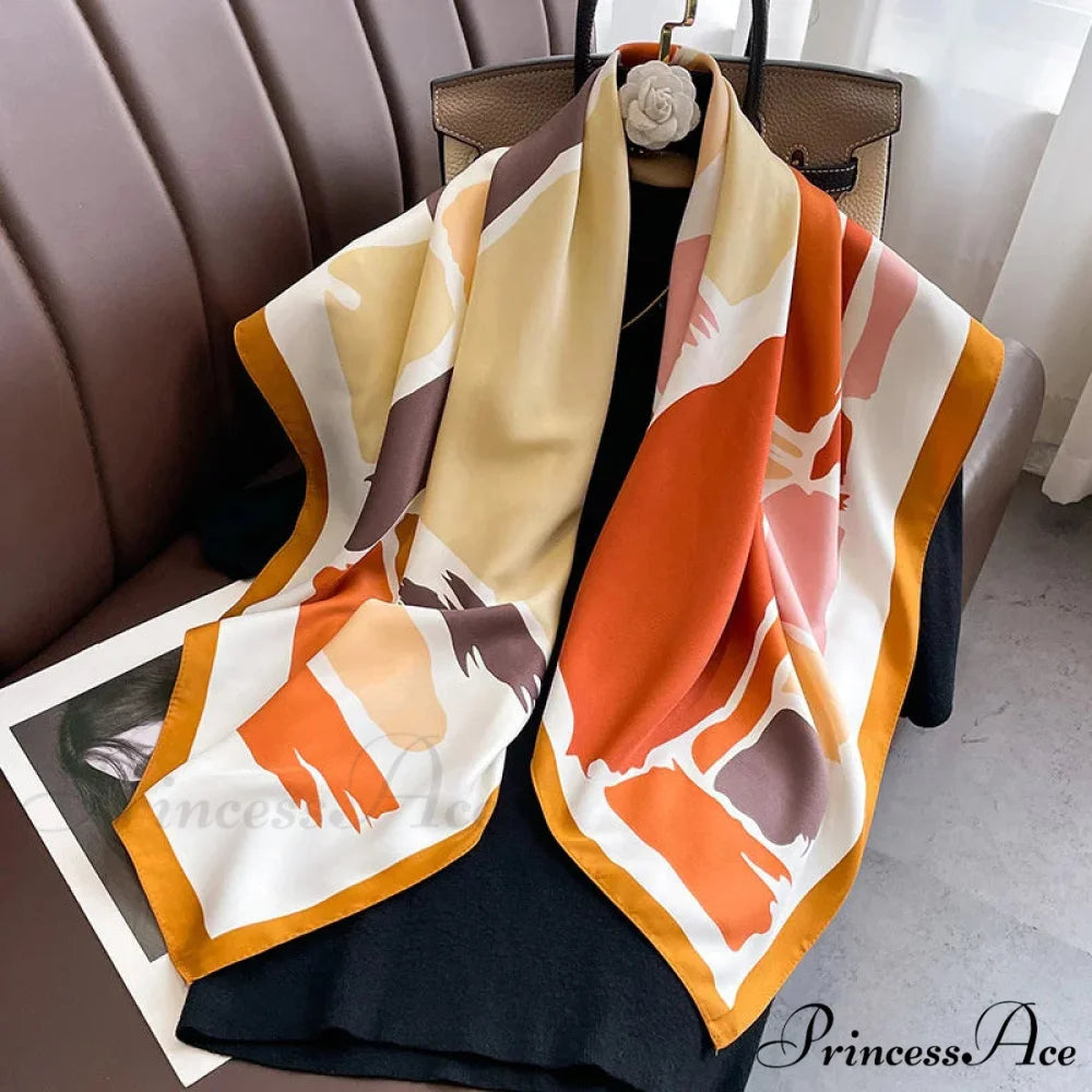 30 Shades Twill Silk Hijab Scarf Color29 / One Size scarf-241228