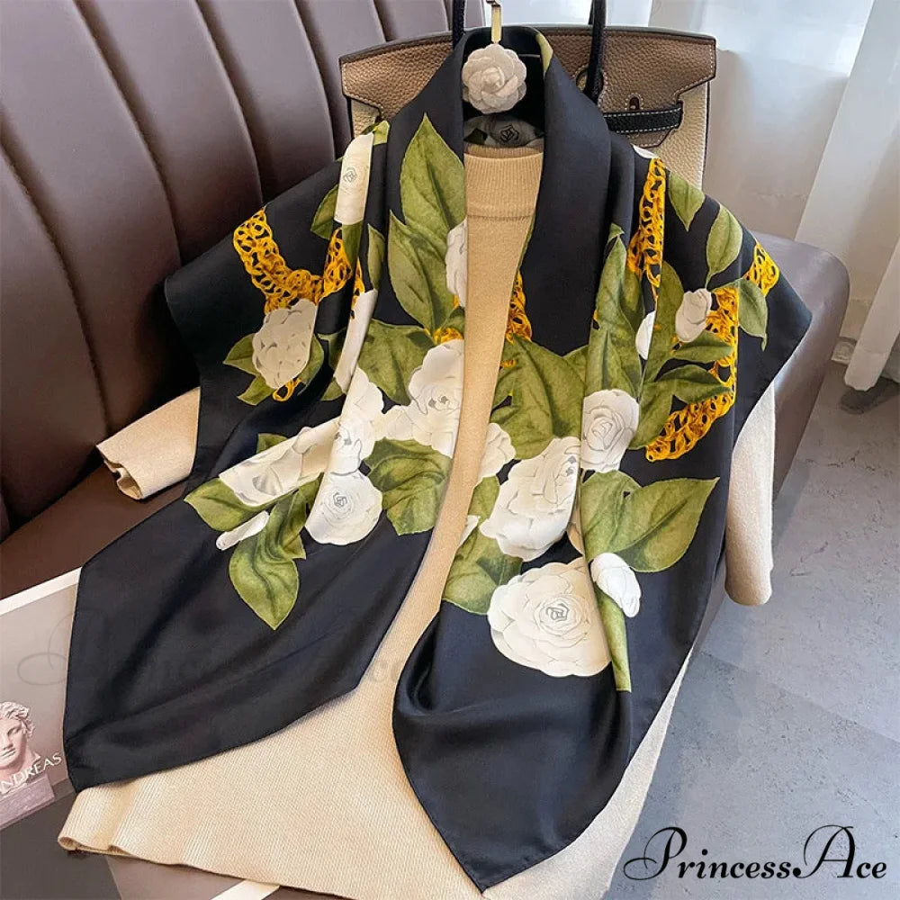 30 Shades Twill Silk Hijab Scarf Color7 / One Size scarf-241228