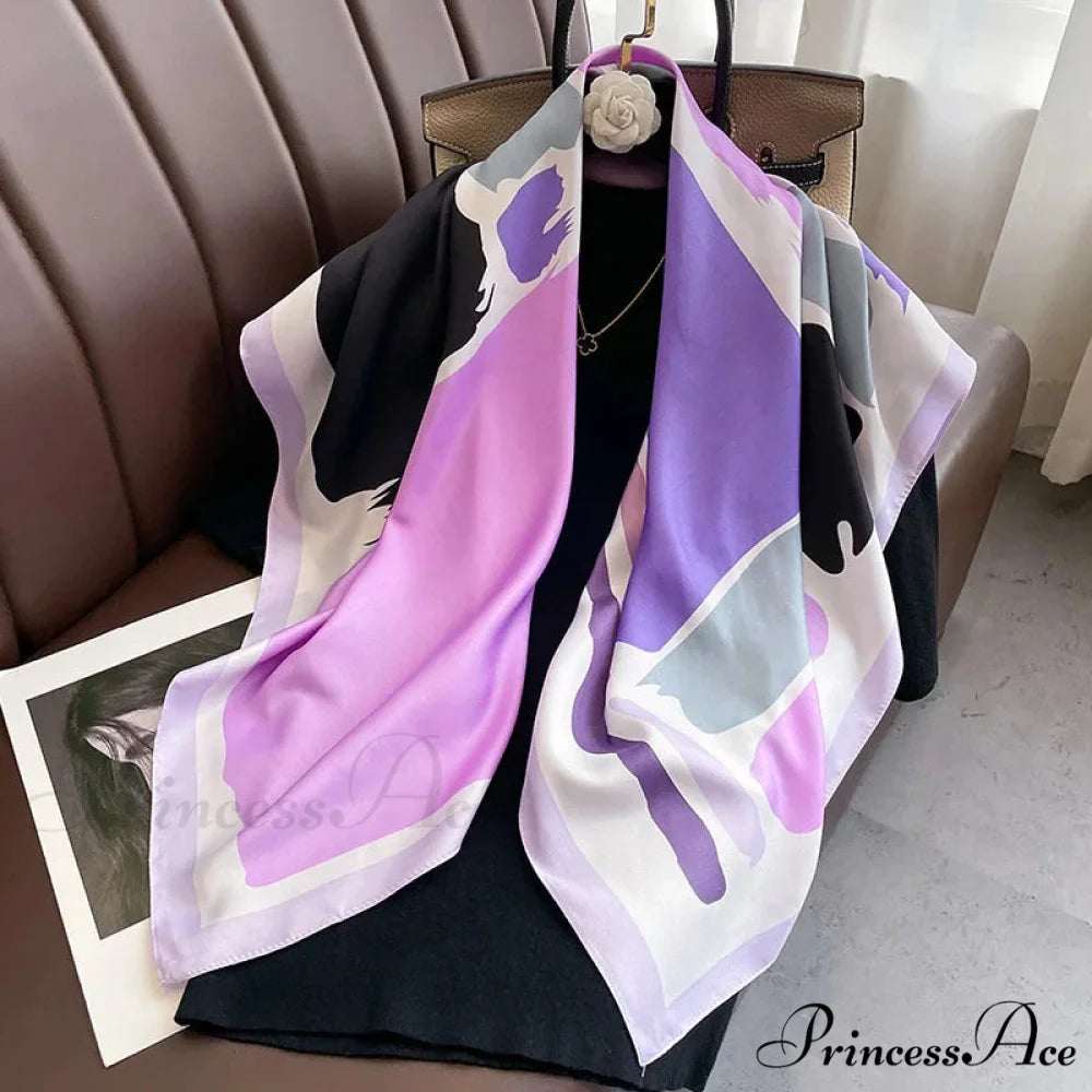 30 Shades Twill Silk Hijab Scarf Color8 / One Size scarf-241228