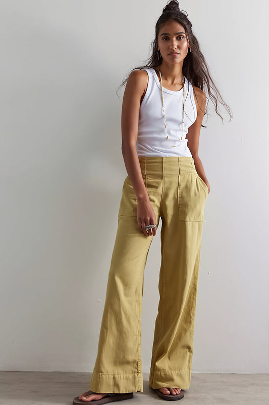 Low Rise Baggy Elastic Waist Slim Jeans