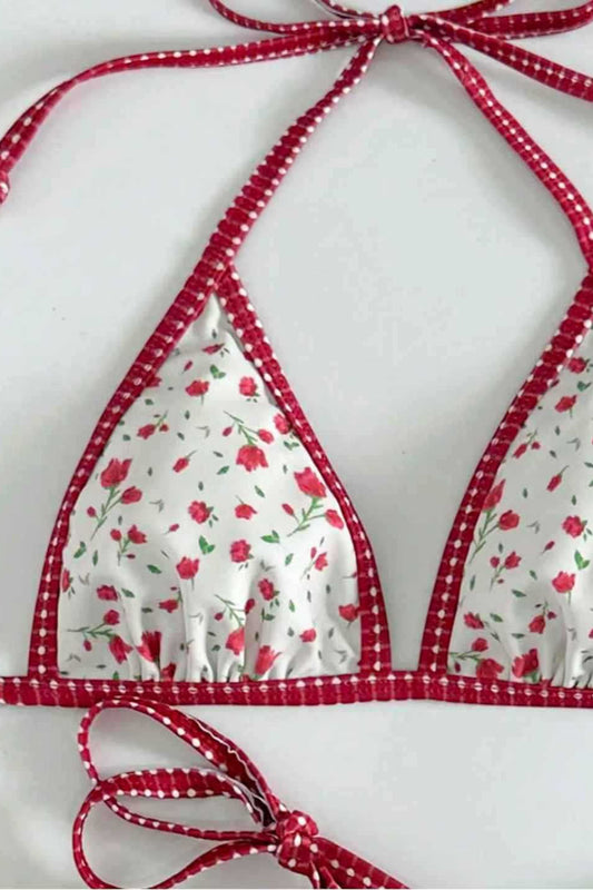 Printed Two Piece Bikini Set