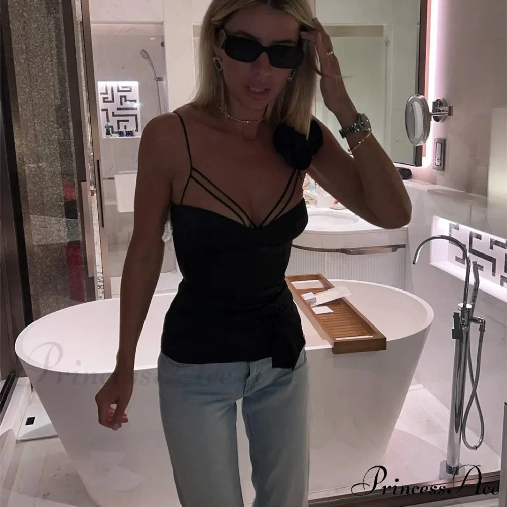 3D Blooming Fringe Crop Top croptop-250223