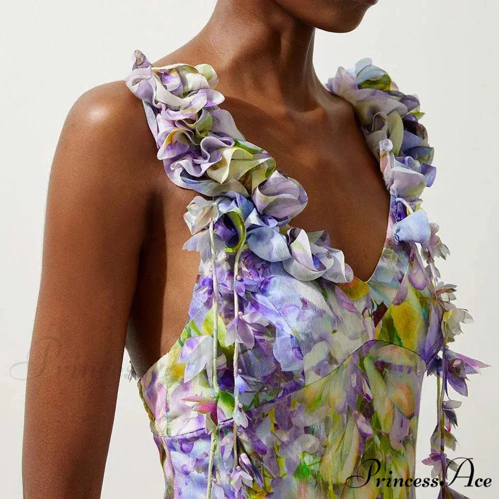 3D Blossom Fringe One Piece Swimsuit onepiece-250223