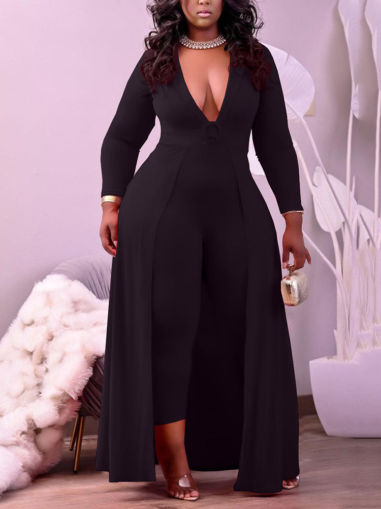 Hollow Out Graceful Crop Y2K Top Black / L Jumpsuits & Rompers