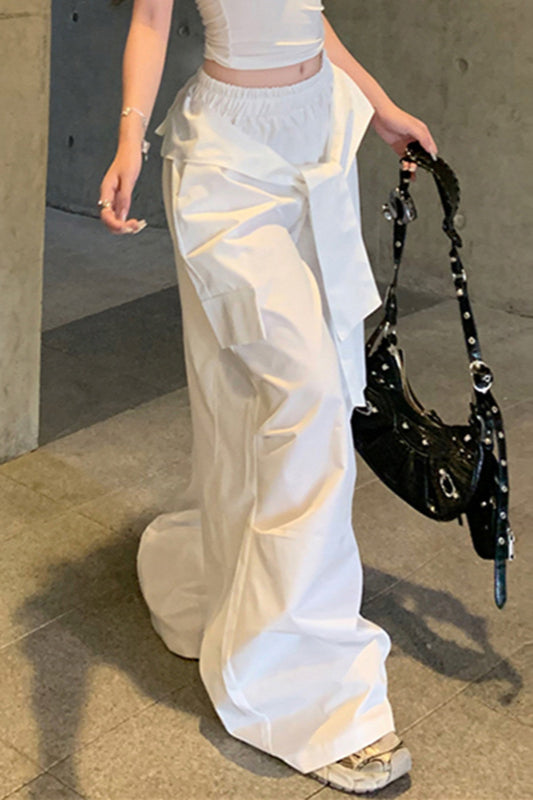 Street Style Drawstring Cargo Pant