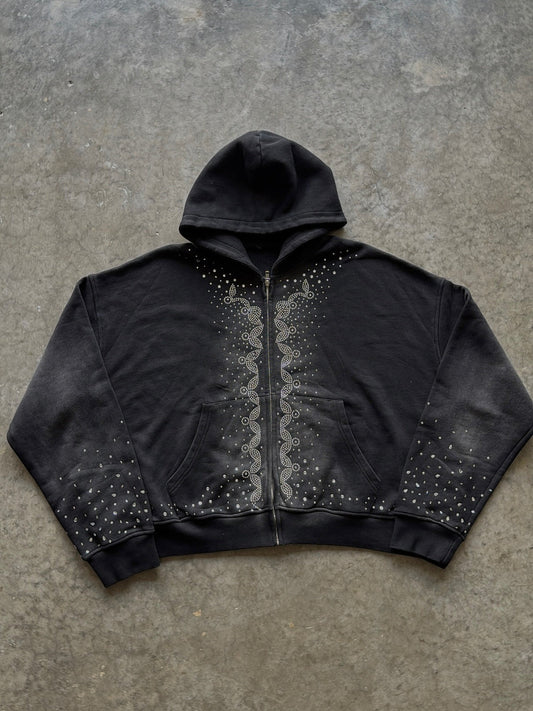 Crystal Detail Pullover Hoodie