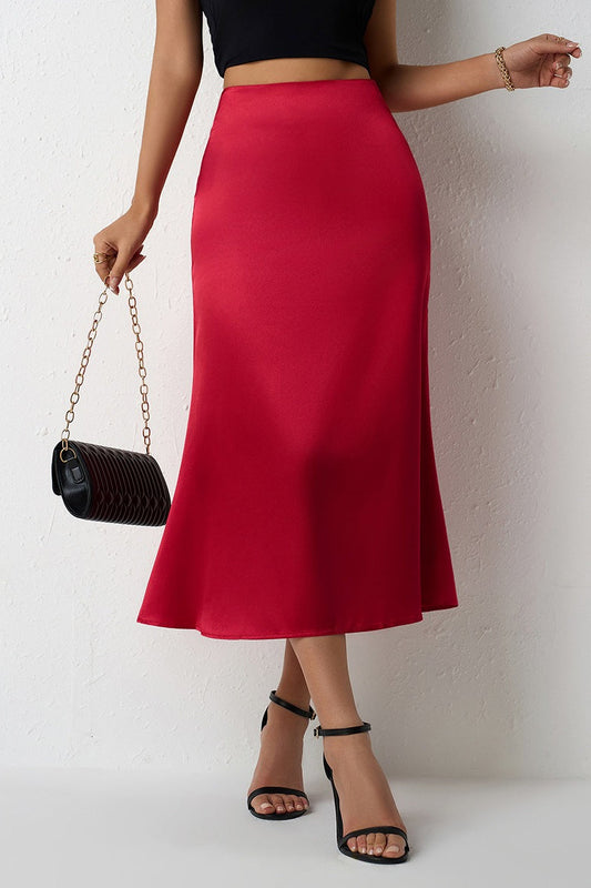 Mermaid Tail Satin Christmas Skirt