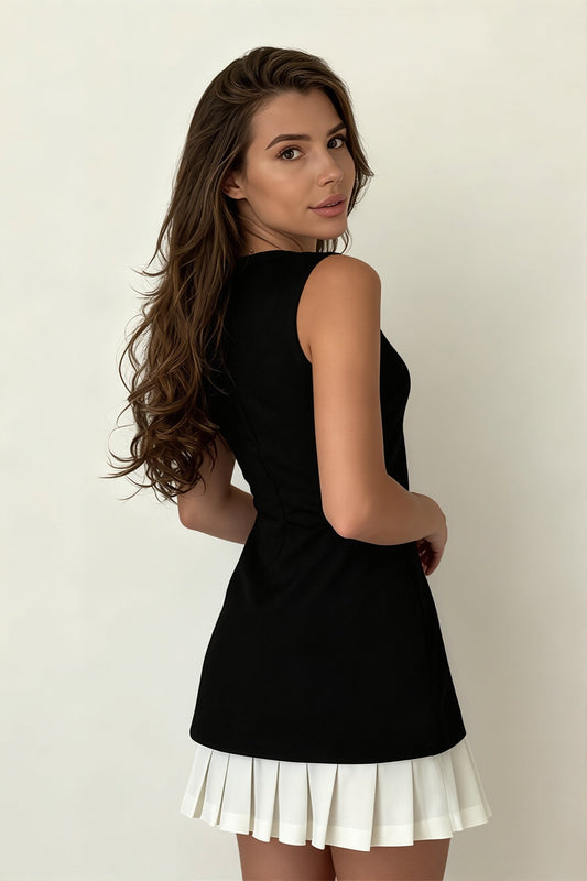 Elegant Simple Slim Short Mini Dress