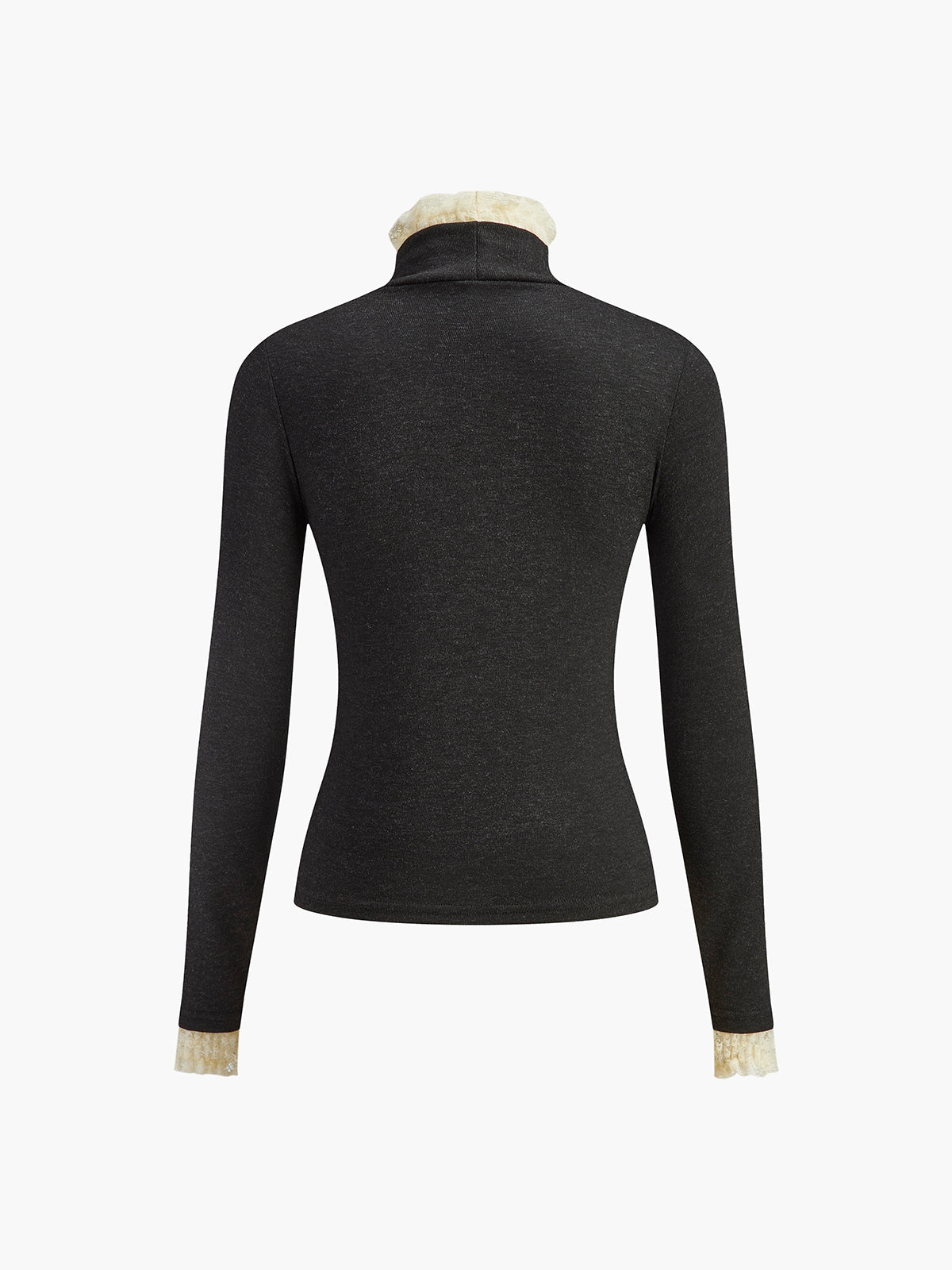 Elegant Contrast Trim Jersey Top T Shirts