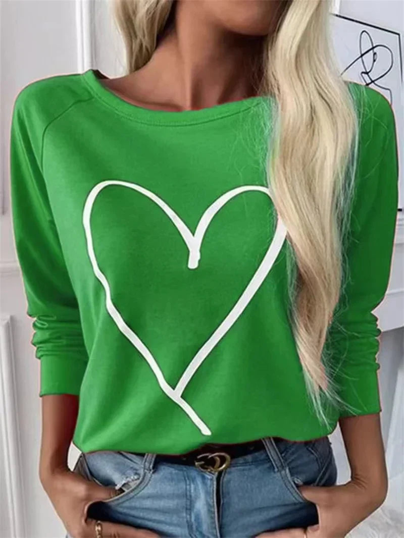 Elegant Casual Loose Round Neck Outdoor Autumn Winter Christmas Tree Hoodie Green / Xxs Hoodies-L