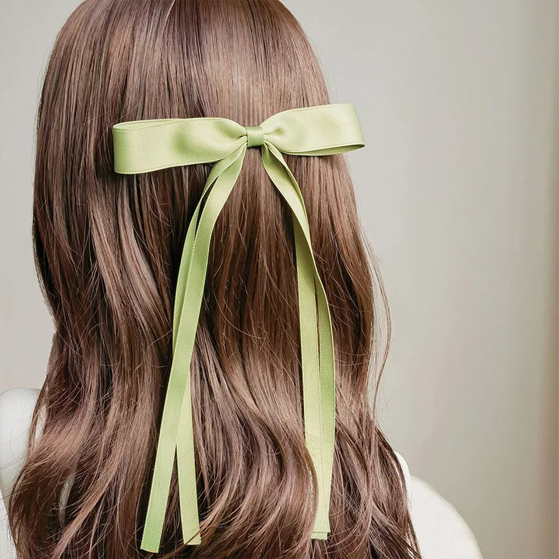 Sweet Solid Color Head Bow Headdress - Christmas Hair Accessory Accessories-L