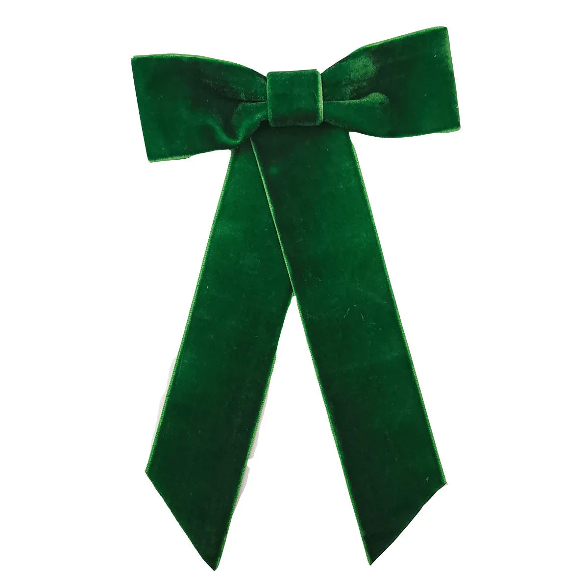 Velvet Ribbon Top Clip - Christmas Hair Accessory For Women Green Accessories-L