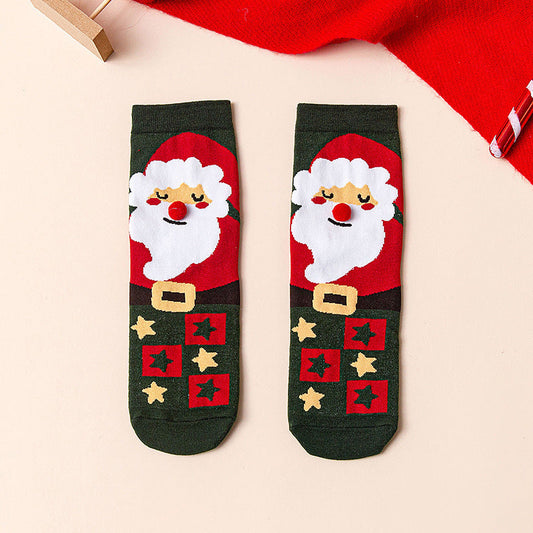 Mid Calf Casual Christmas Socks