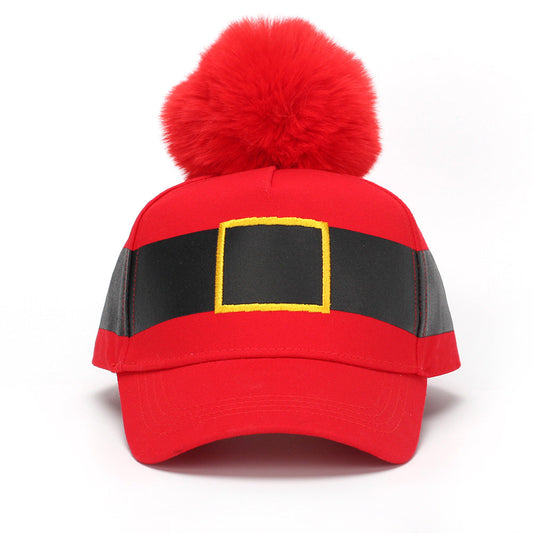 Pom Pom Baseball Christmas Hat