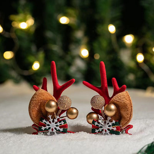 Cute Reindeer Christmas Dainty Hair Accessory